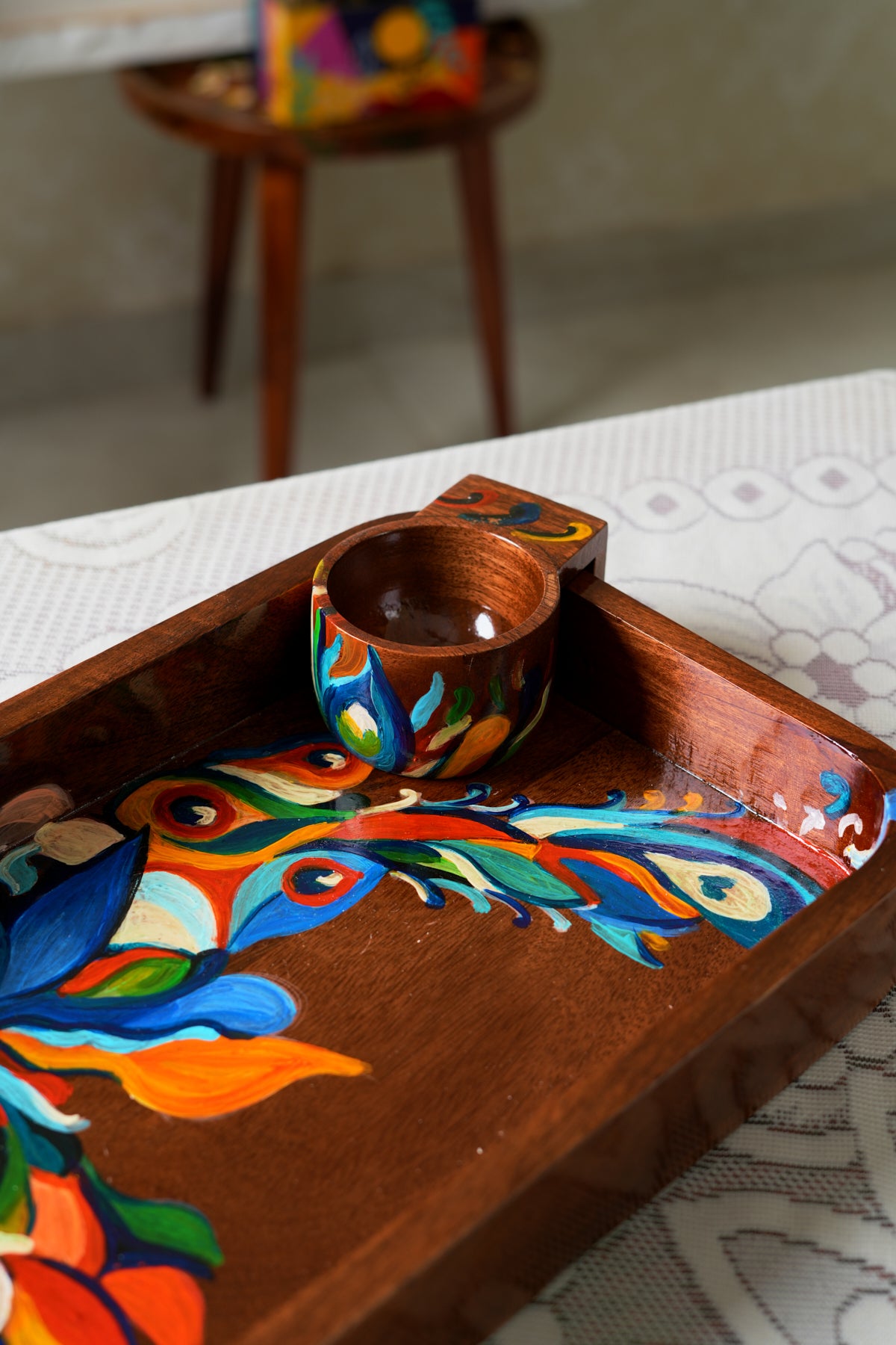 Peacock Dip And Serve Platter