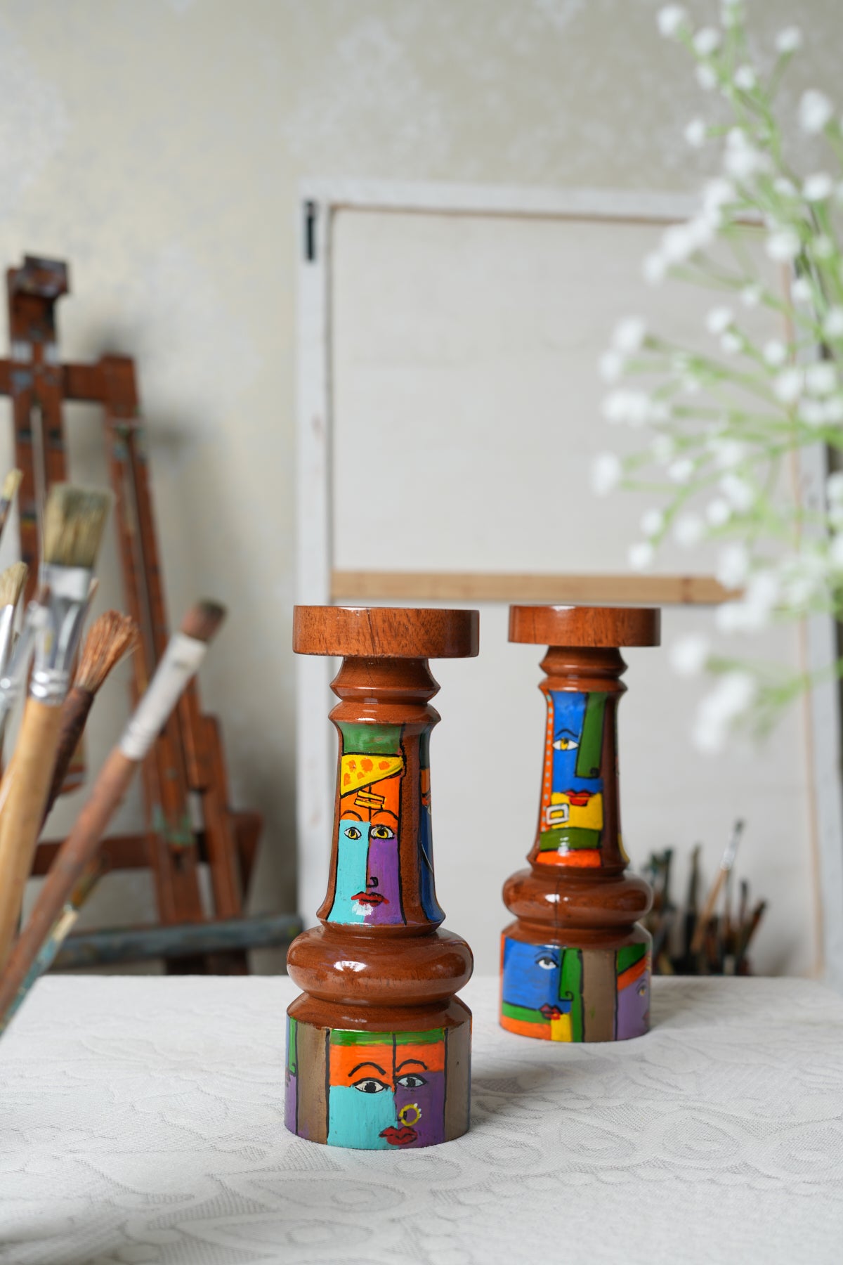Mystic Faces Candle Stands
