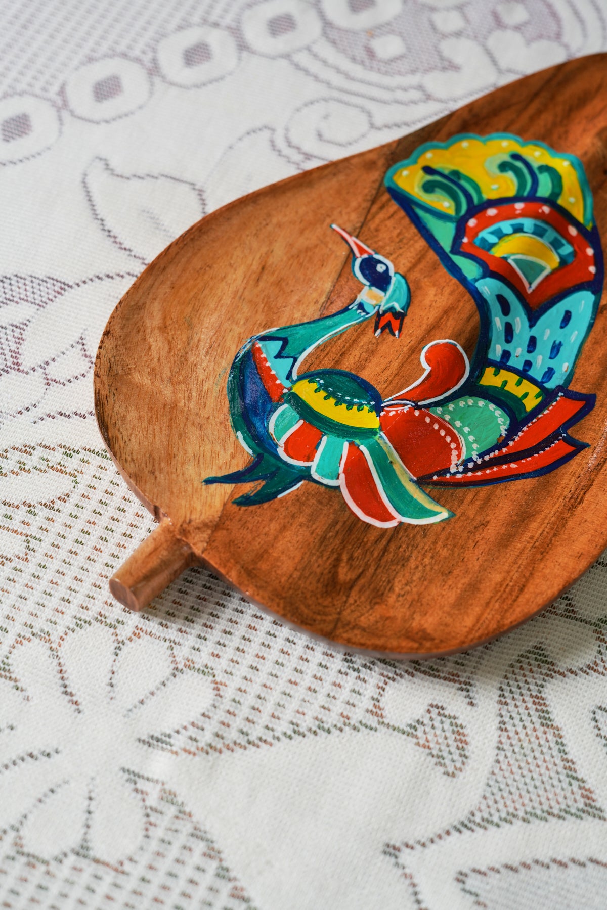 Peacock Leaf Platter