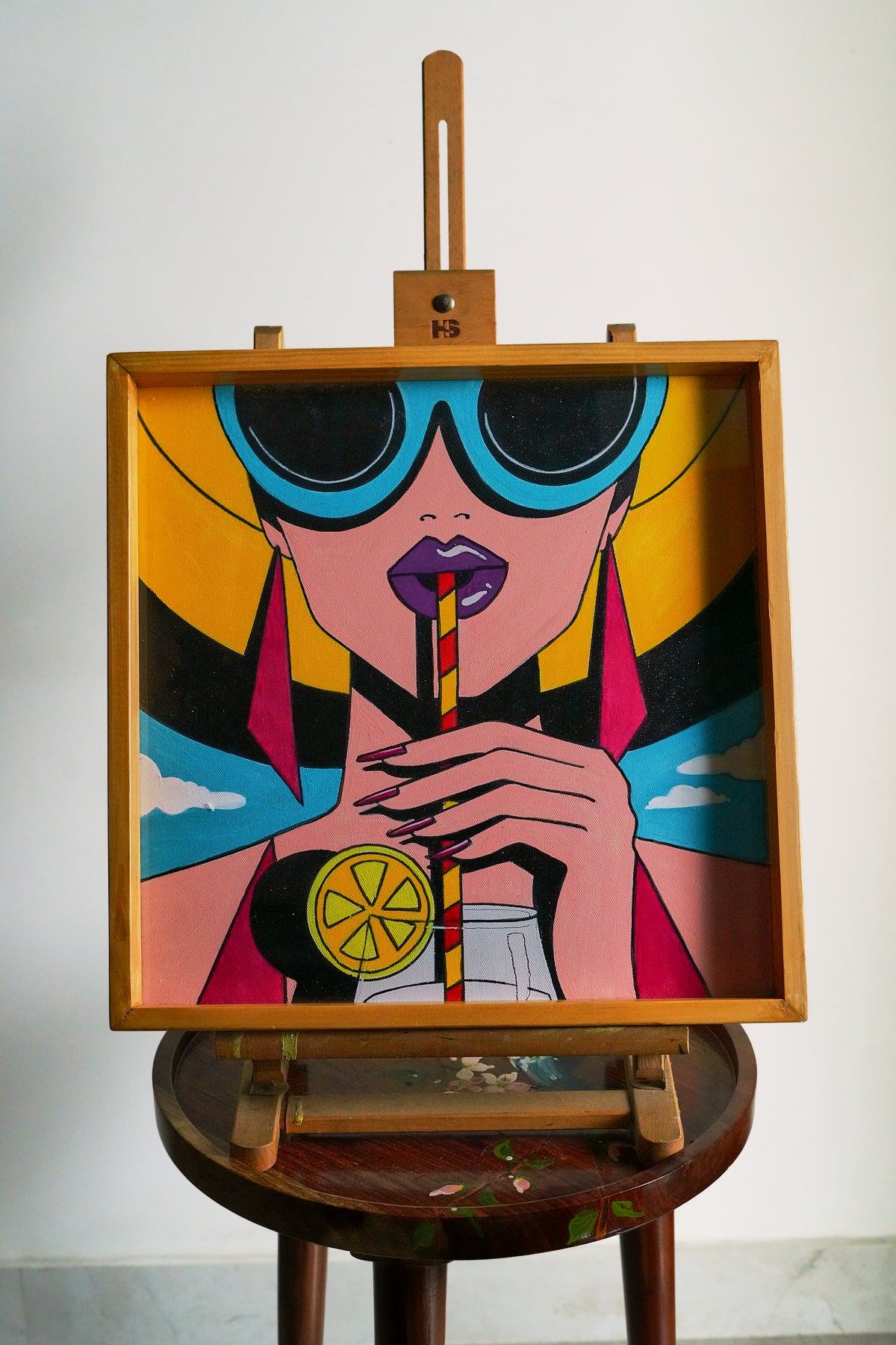 Summer Muse Canvas Tray