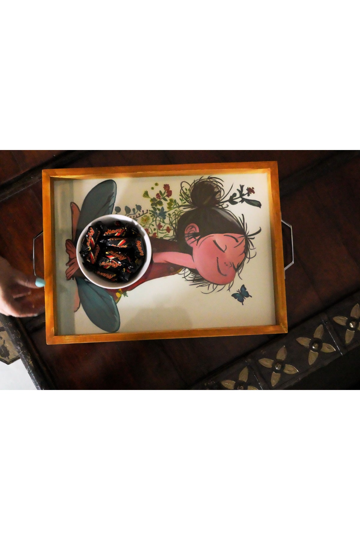 Floral Whispers Canvas Tray