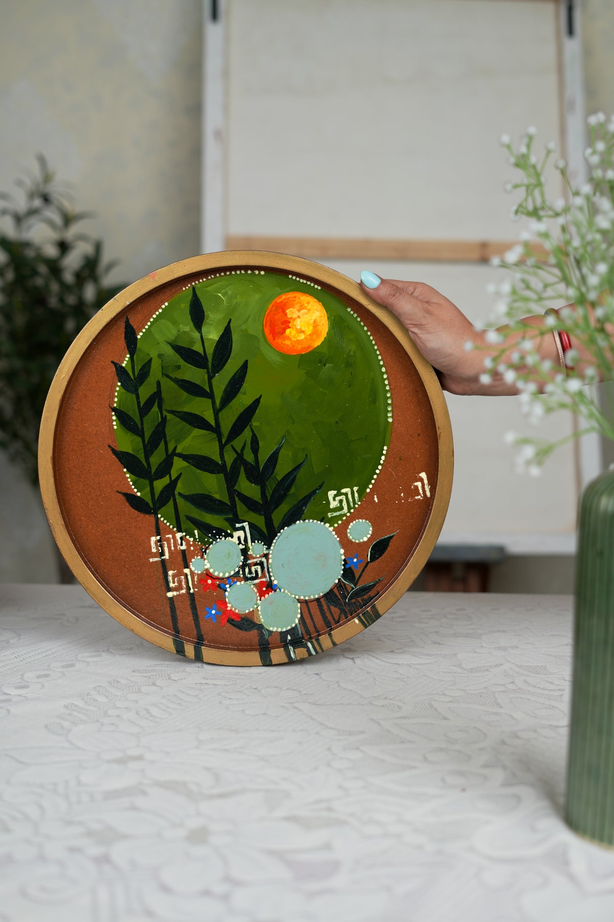 Lunar Leaves Valet Tray